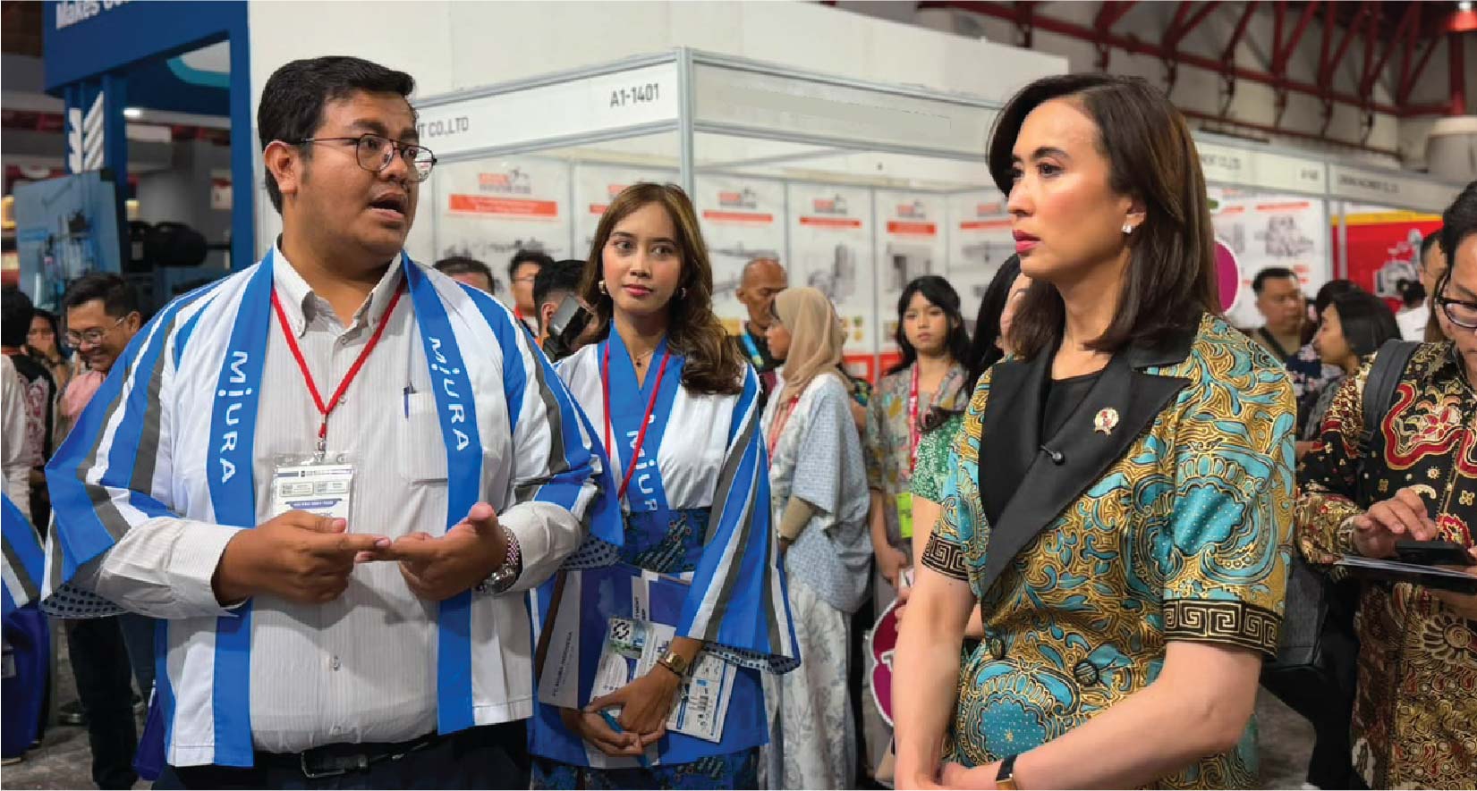Miura Booth Takes the Spotlight at ProPak Indonesia: Welcomes the Minister of Tourism Widiyanti Putri Wardhana and Wins the Better Stand Award